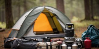 Begin met een degelijke tent en slaapuitrusting