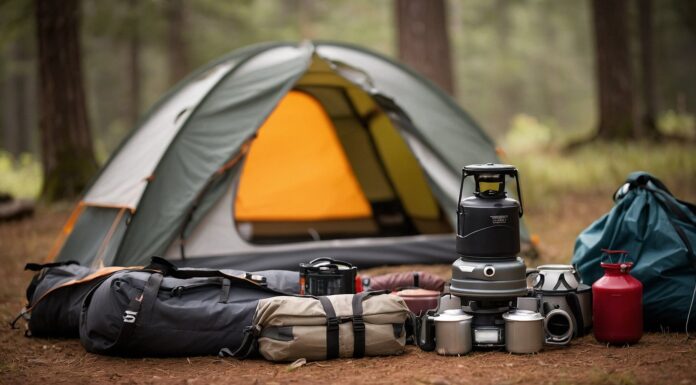 Begin met een degelijke tent en slaapuitrusting