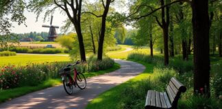Fietsen en wandelen door de veluwe en friese meren